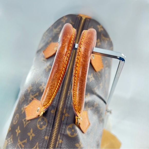 LOUIS VUITTON LV Monogram Speedy 30 Satchel Bag Vintage 1996 Authentic - Picture 12 of 16